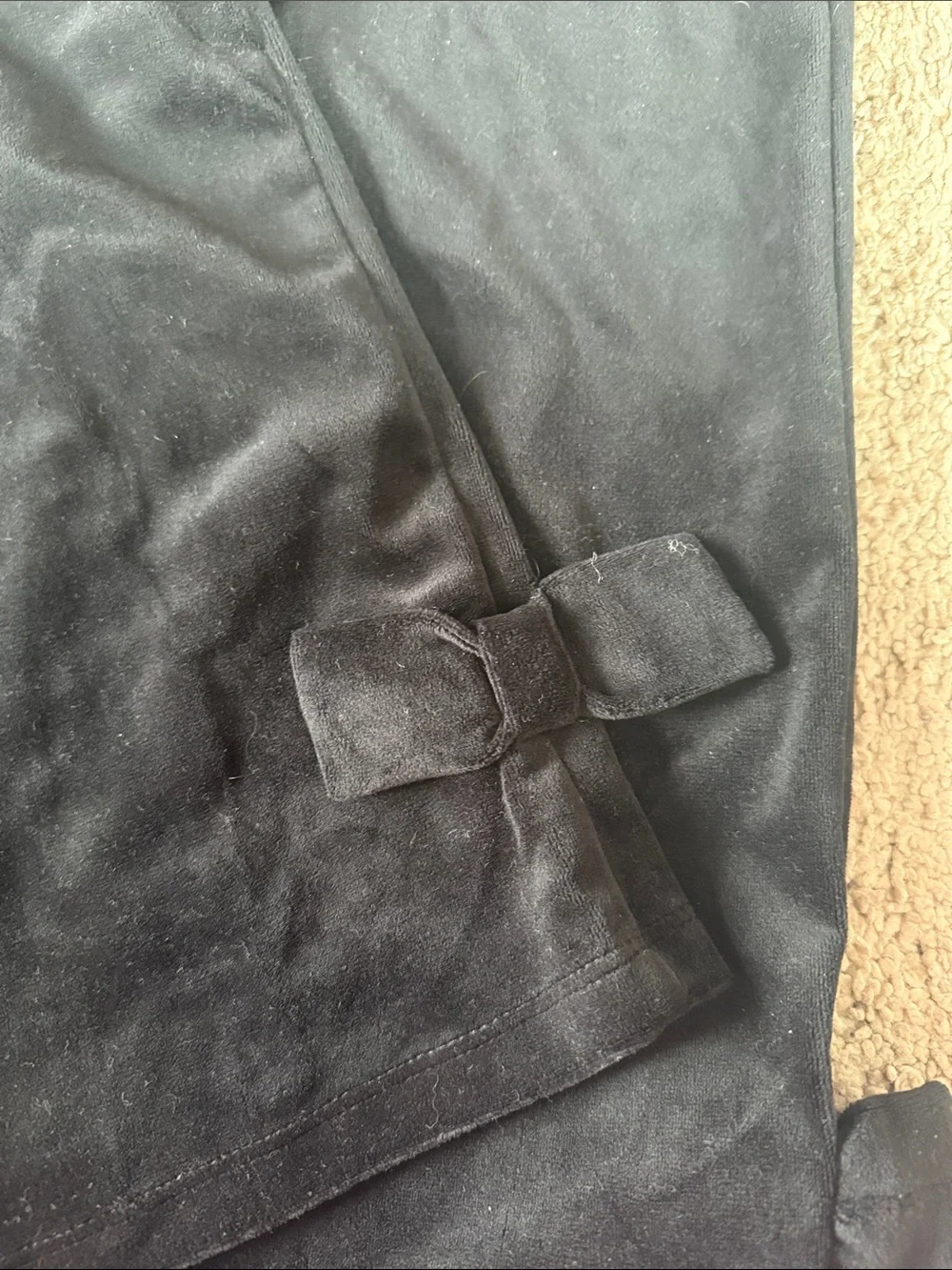 Black Women's Velvet Pants & Studded Top Set - Picture 5 of 5